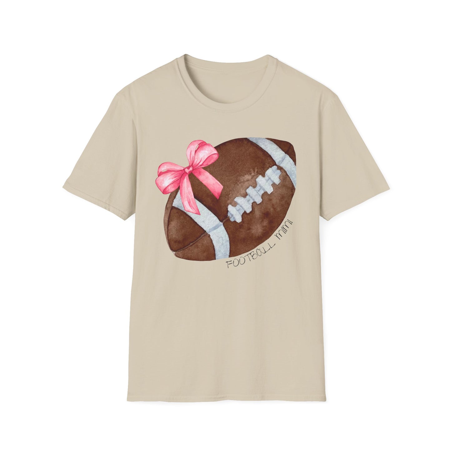 Football Mimi T-Shirt with Pink Bow