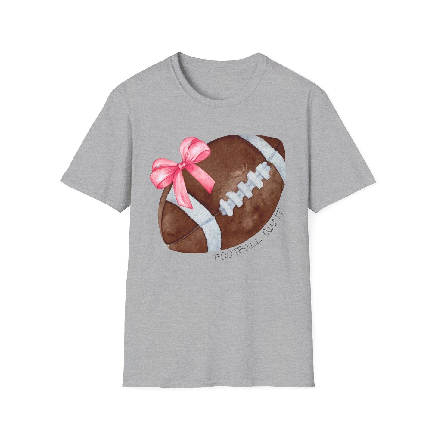 Football Aunt T-Shirt with Pink Bow