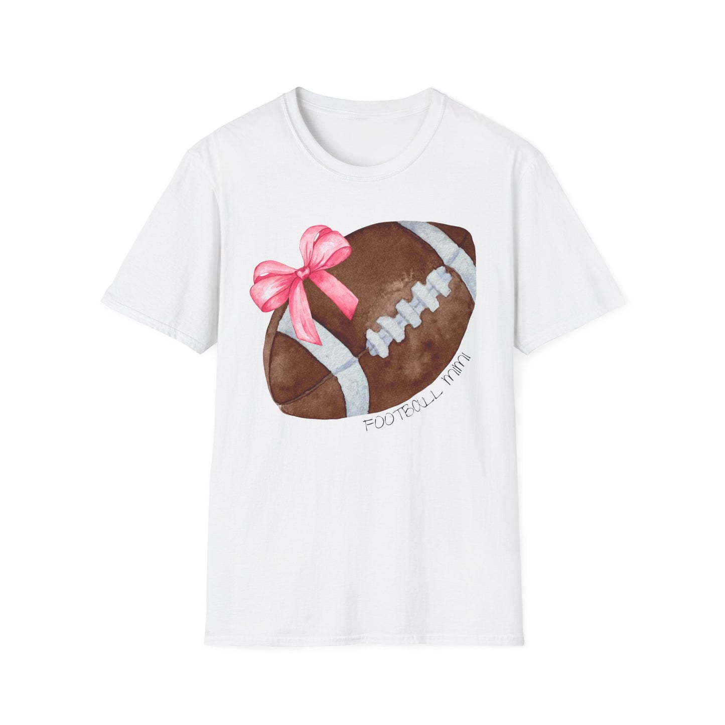 Football Mimi T-Shirt with Pink Bow