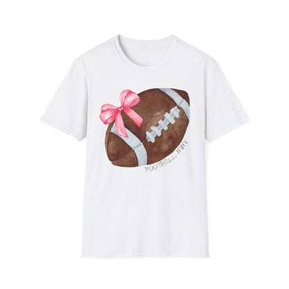 Football Mimi T-Shirt with Pink Bow