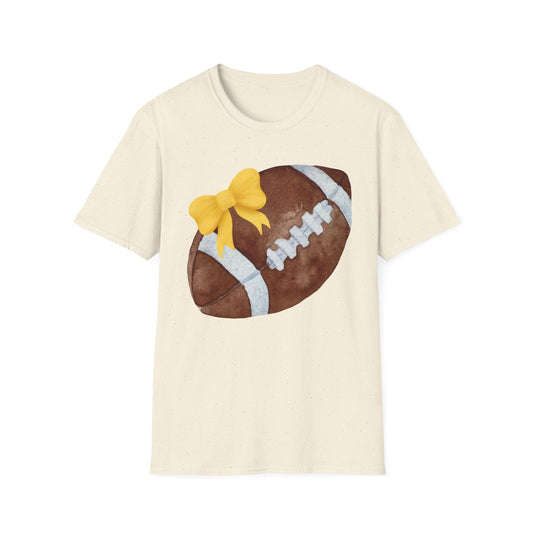 Football T-Shirt with Yellow Bow