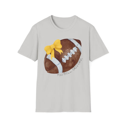 Football Grandma T-Shirt with Yellow Bow