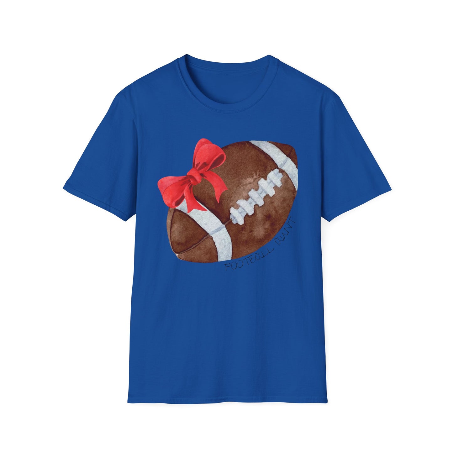 Football Aunt T-Shirt with Red Bow