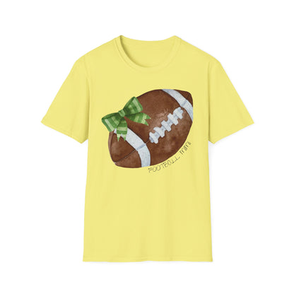 Football Mimi T-Shirt with Green Bow