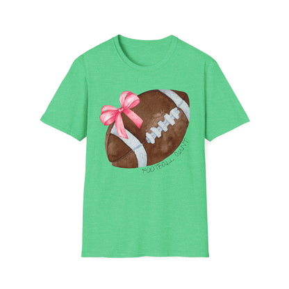 Football Aunt T-Shirt with Pink Bow