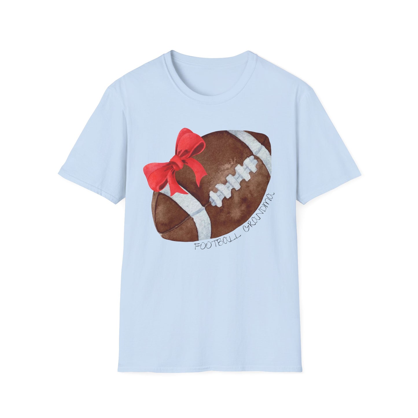 Football Grandma T-Shirt with Red Bow