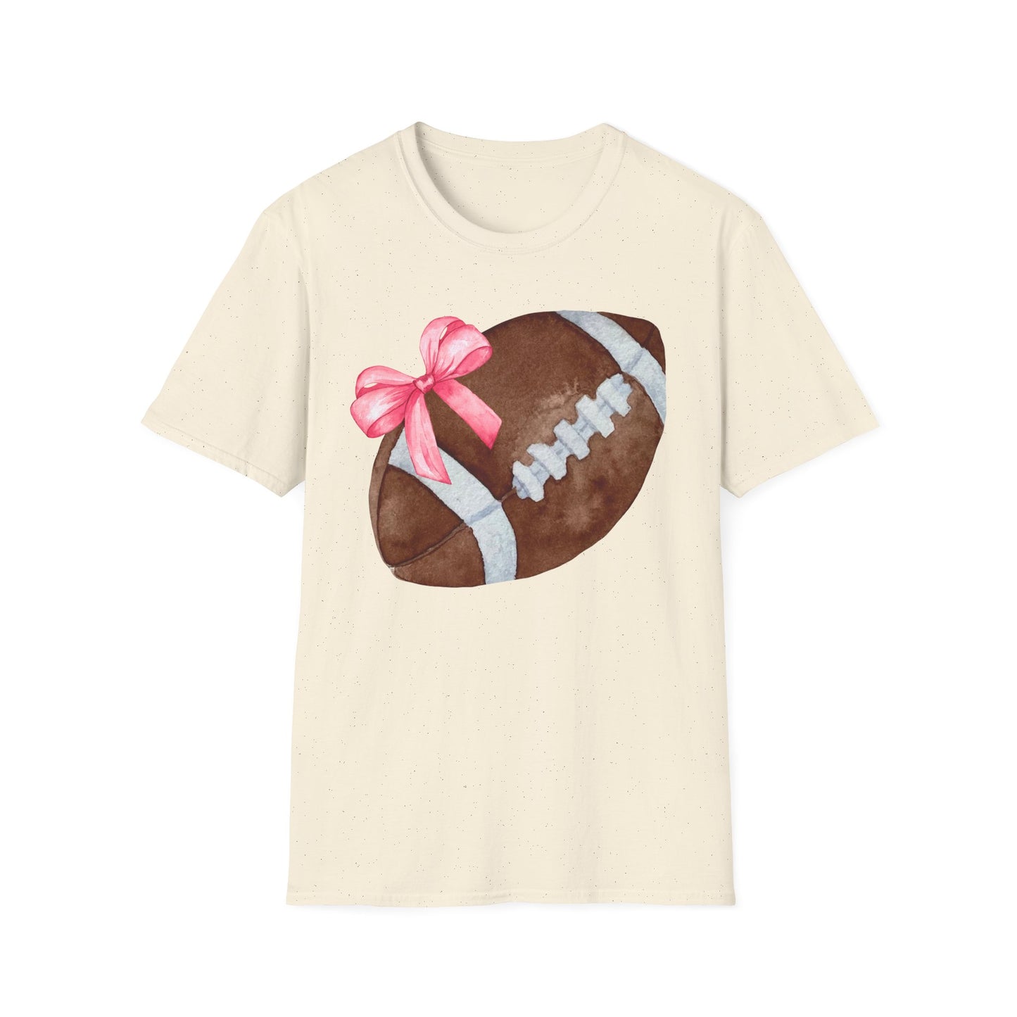 Football T-Shirt with Pink Bow