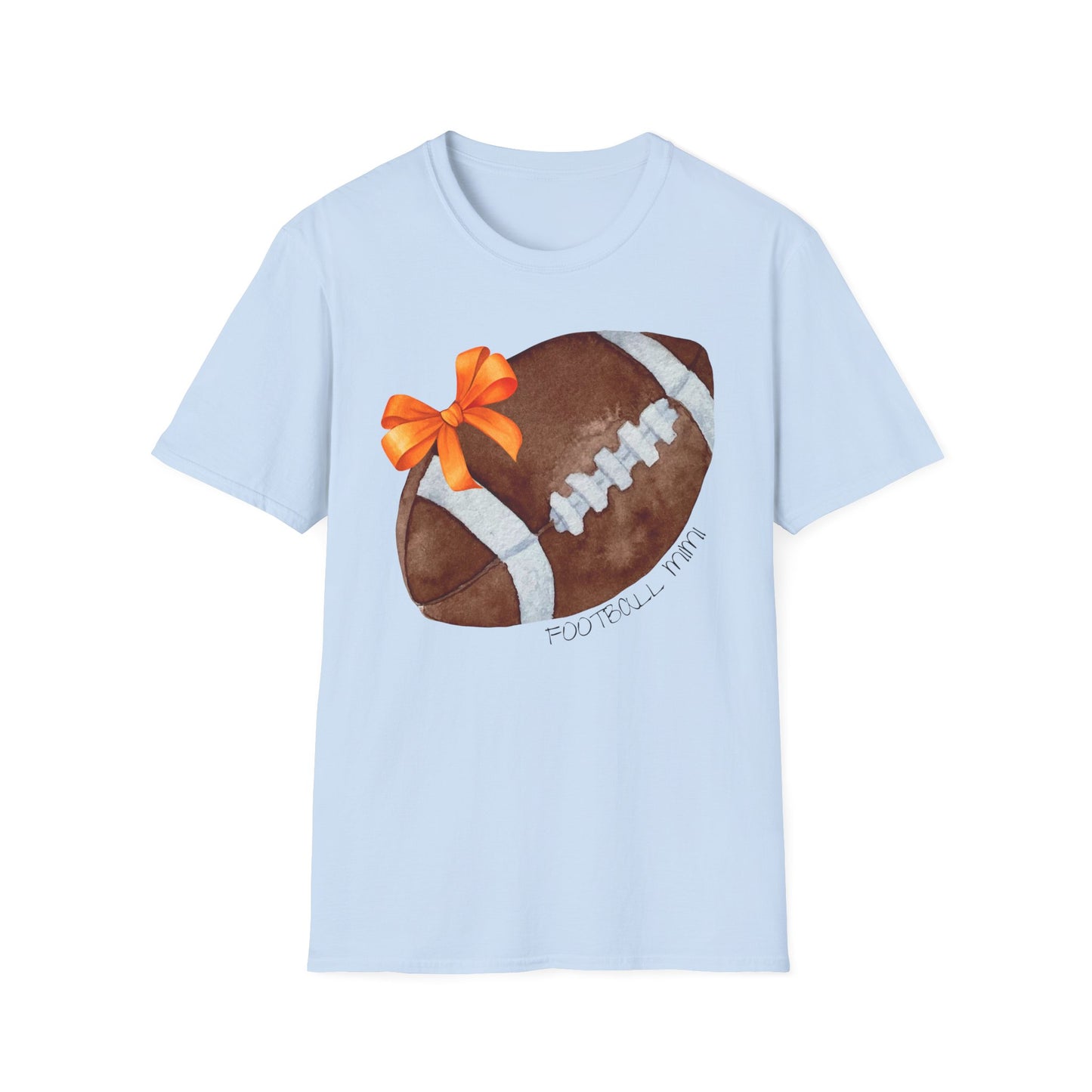 Football Mimi T-Shirt with Orange Bow