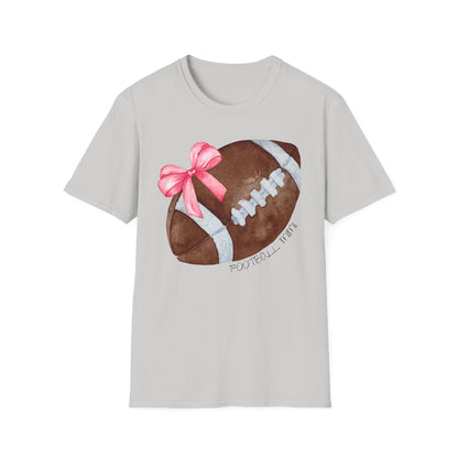 Football Mimi T-Shirt with Pink Bow