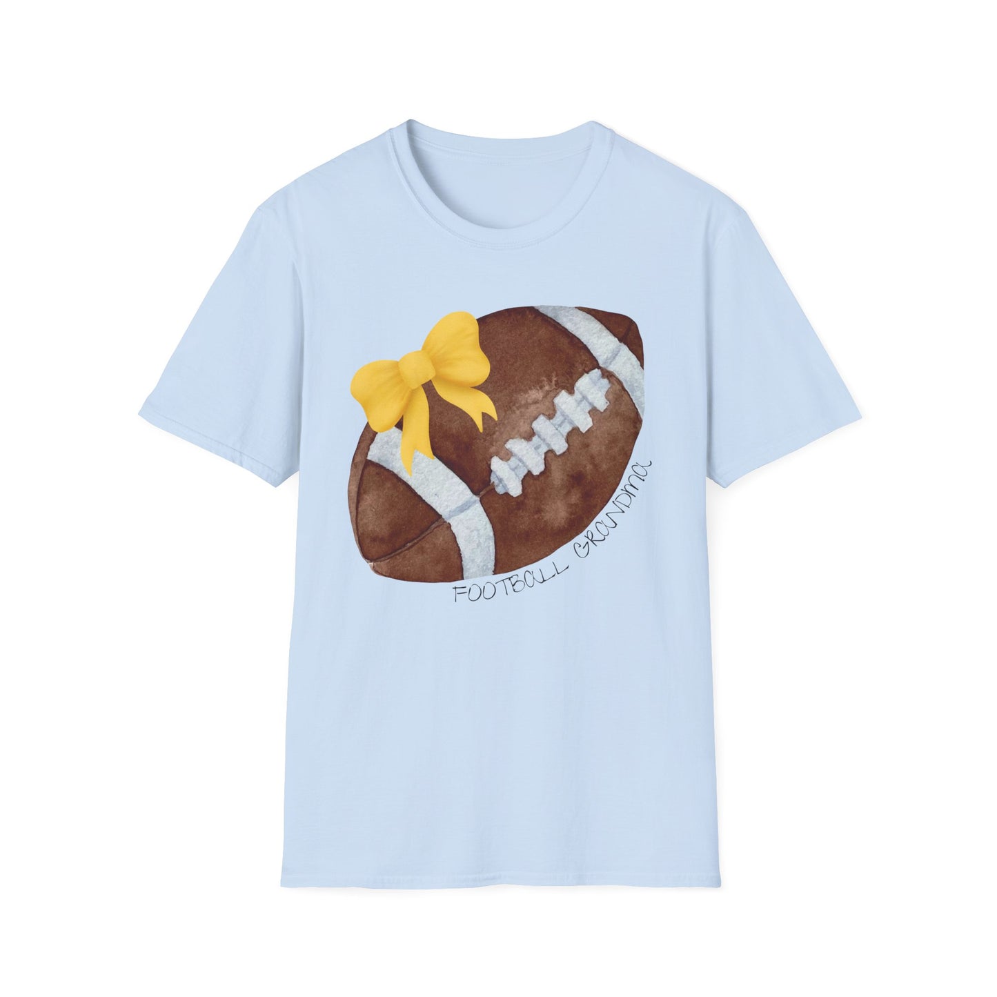 Football Grandma T-Shirt with Yellow Bow