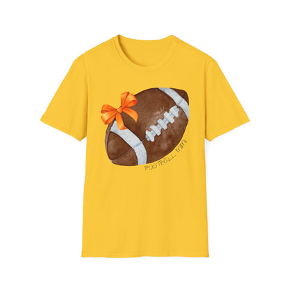 Football Mimi T-Shirt with Orange Bow