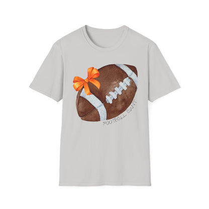 Football Aunt T-Shirt with Orange Bow