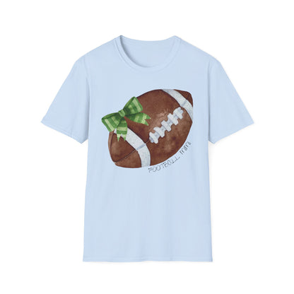 Football Mimi T-Shirt with Green Bow