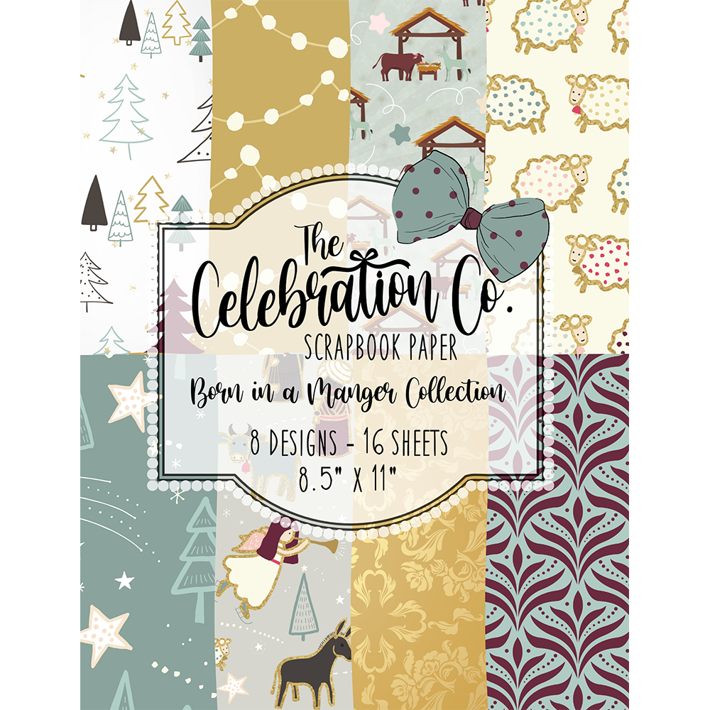 Born in a Manger - Digital Download - Craft Paper Package - The Celebration Co.