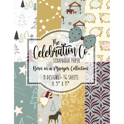 Born in a Manger - Digital Download - Craft Paper Package - The Celebration Co.