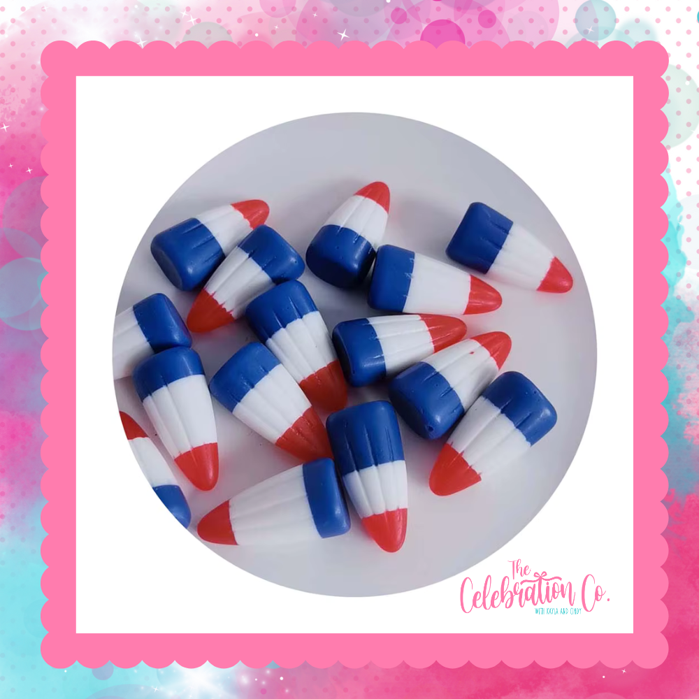 Patriotic Resin Candy Corn (Package of 25)