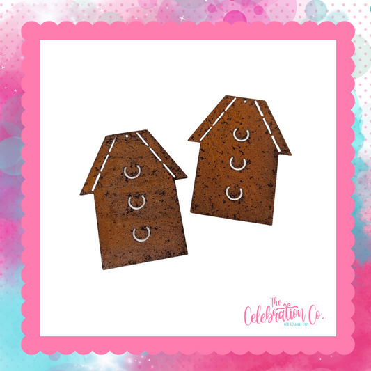 Rusty Tin Birdhouse Cutouts - 3-1/2"