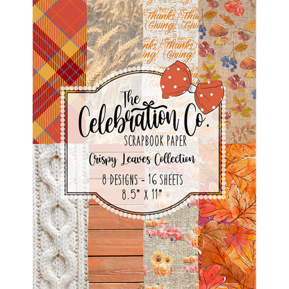 Crispy Leaves - Digital Download - Craft Paper Package - The Celebration Co.