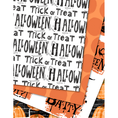 Cutesy Halloween - Digital Download - Craft Paper Package - The Celebration Co.