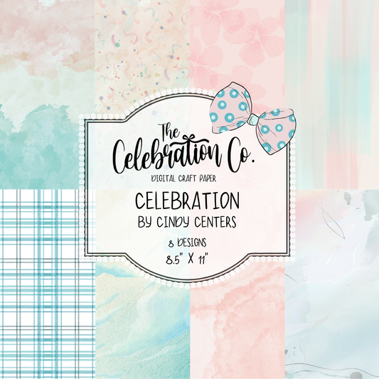 Celebration - Digital Download - Craft Paper Package (A Companion Set to February's Craft Paper Subscription