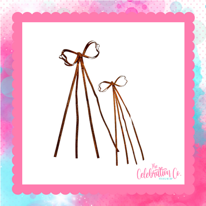 Rusty Tin Bows - Package of 2