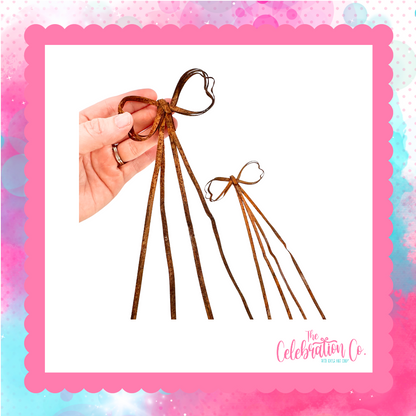 Rusty Tin Bows - Package of 2