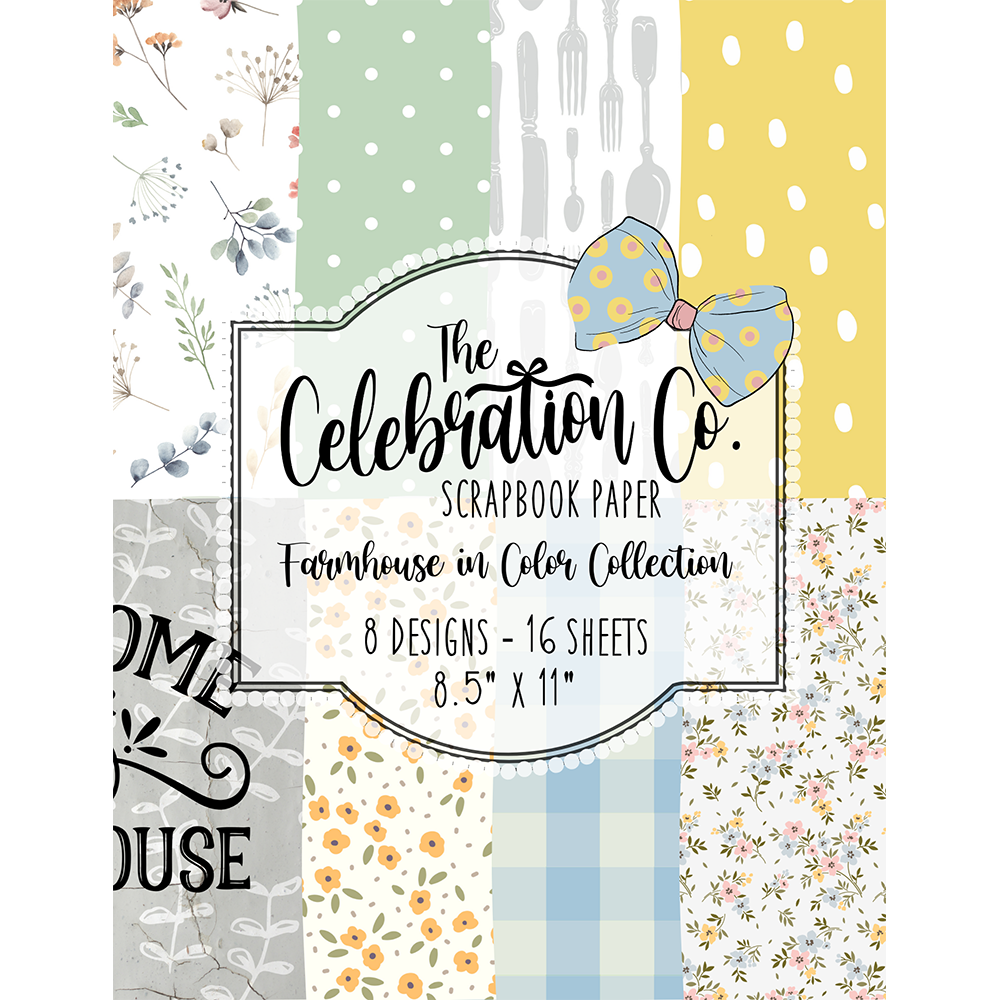 Farmhouse in Color - Digital Download - Craft Paper Package - The Celebration Co.