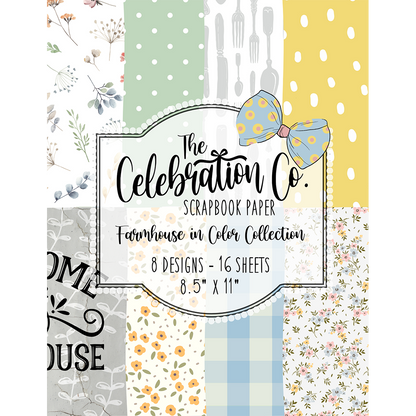 Farmhouse in Color - Digital Download - Craft Paper Package - The Celebration Co.