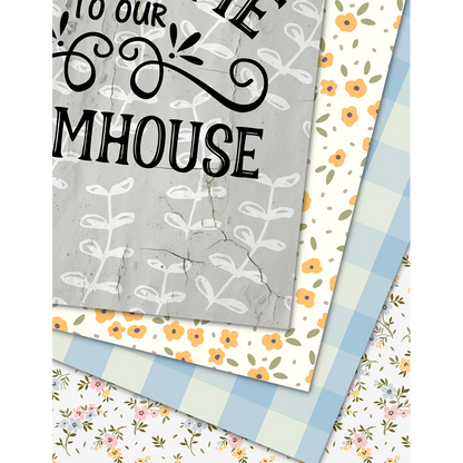 Farmhouse in Color - Digital Download - Craft Paper Package - The Celebration Co.