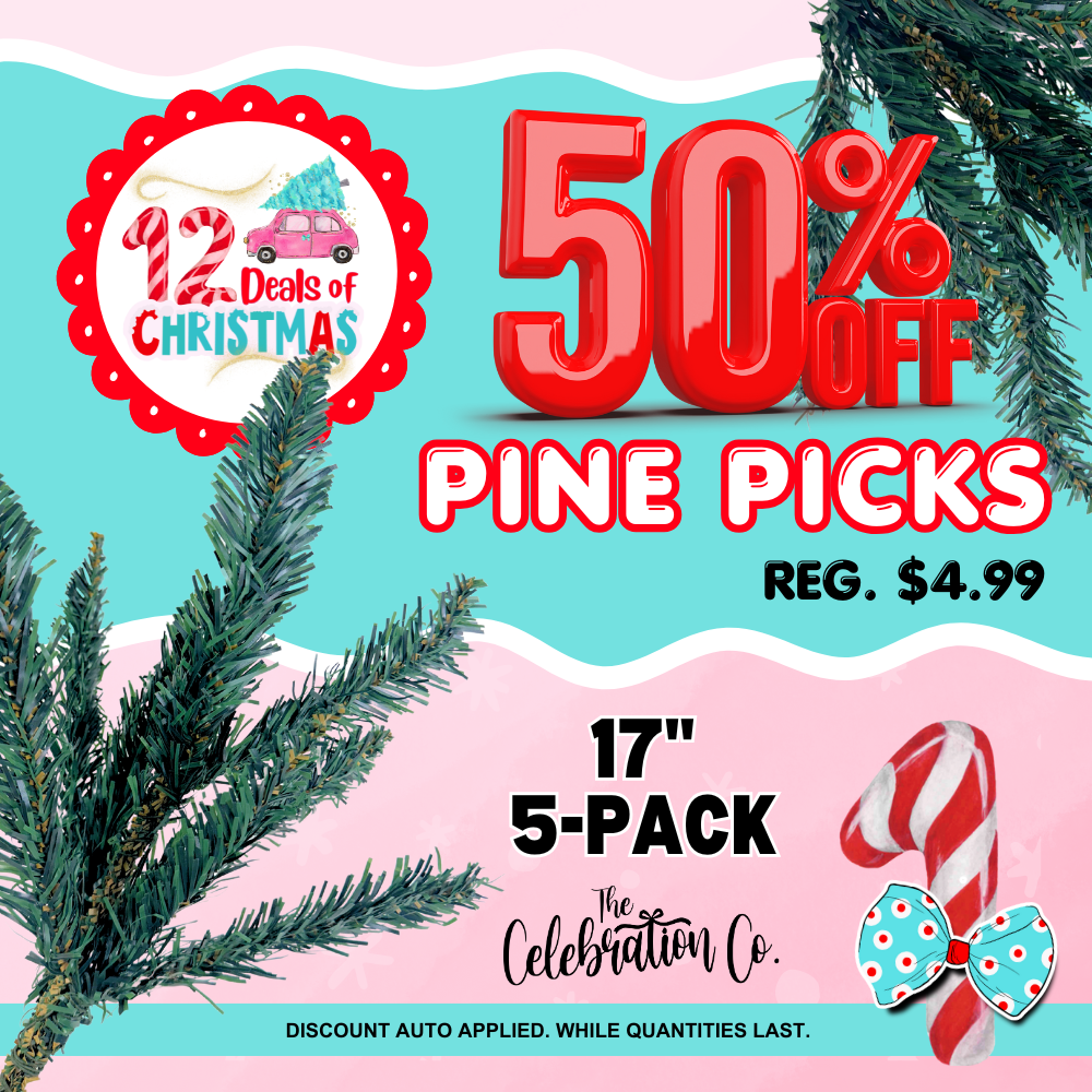 17" Artificial Canadian Pine Picks - Package of 5 (DEAL #1)