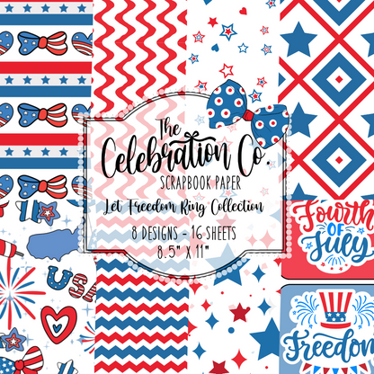 Let Freedom Ring - Digital Download - Craft Paper Package - The Celebration Co.