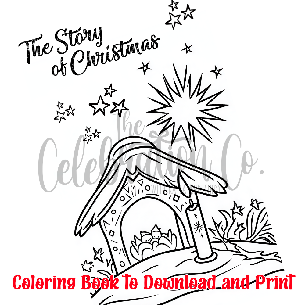 The Story of Christmas Coloring Book (Digital Download)