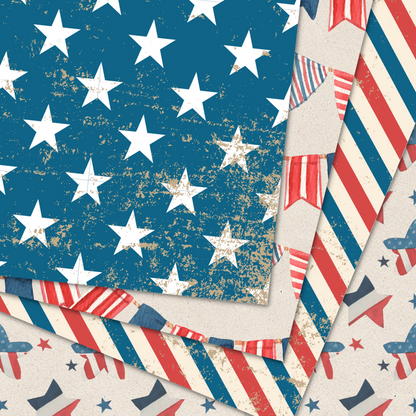 Old Glory - Digital Download - Craft Paper Package - The Celebration Co.