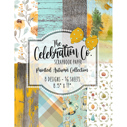 Painted Autumn - Digital Download - Craft Paper Package - The Celebration Co.