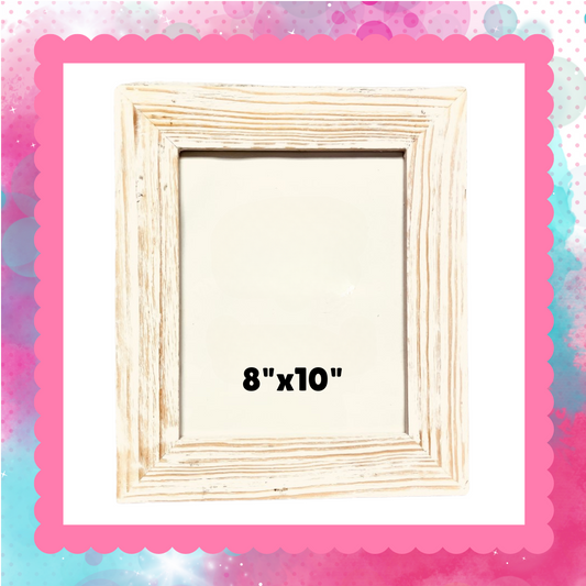 Rustic Wood Picture Frame - 8"x10" - WITH 3 FREE GRAPHICS