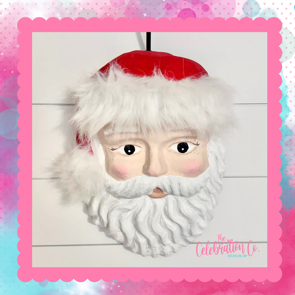 Paper-Mache Santa Mask - 14"