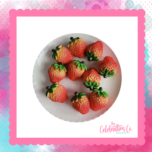 Mini Resin Strawberries (Package of 10)