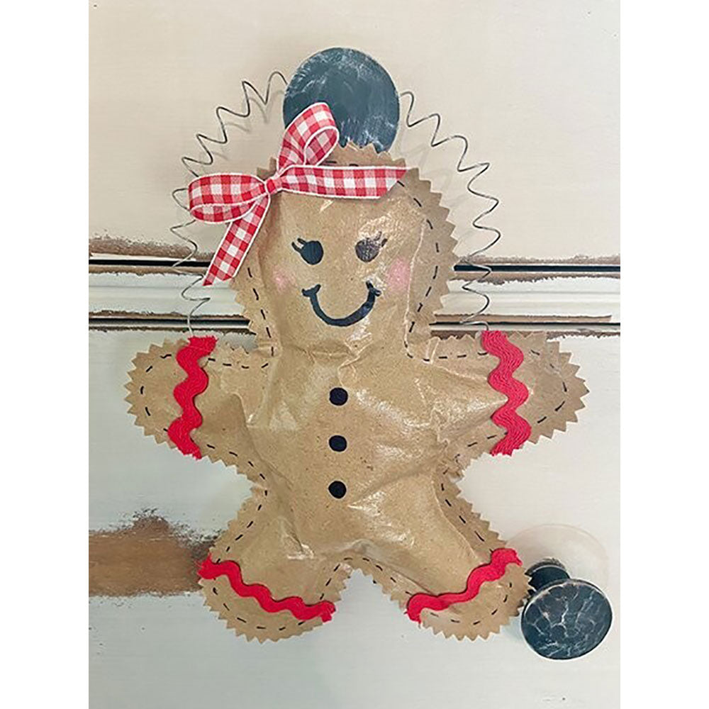 Gingerbread Man-Woman Ornament or Hanger (Template) - The Celebration Co.