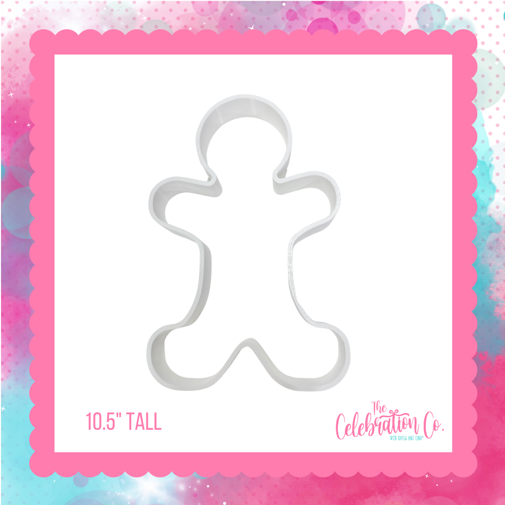 Gingerbread Man Cookie Cutter - 10.5" Tall