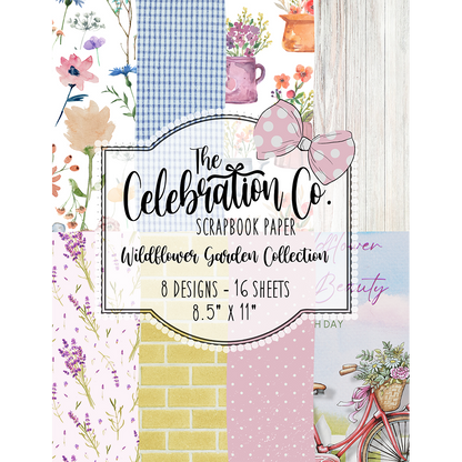 Wildflower Garden - Digital Download - Craft Paper Package - The Celebration Co.