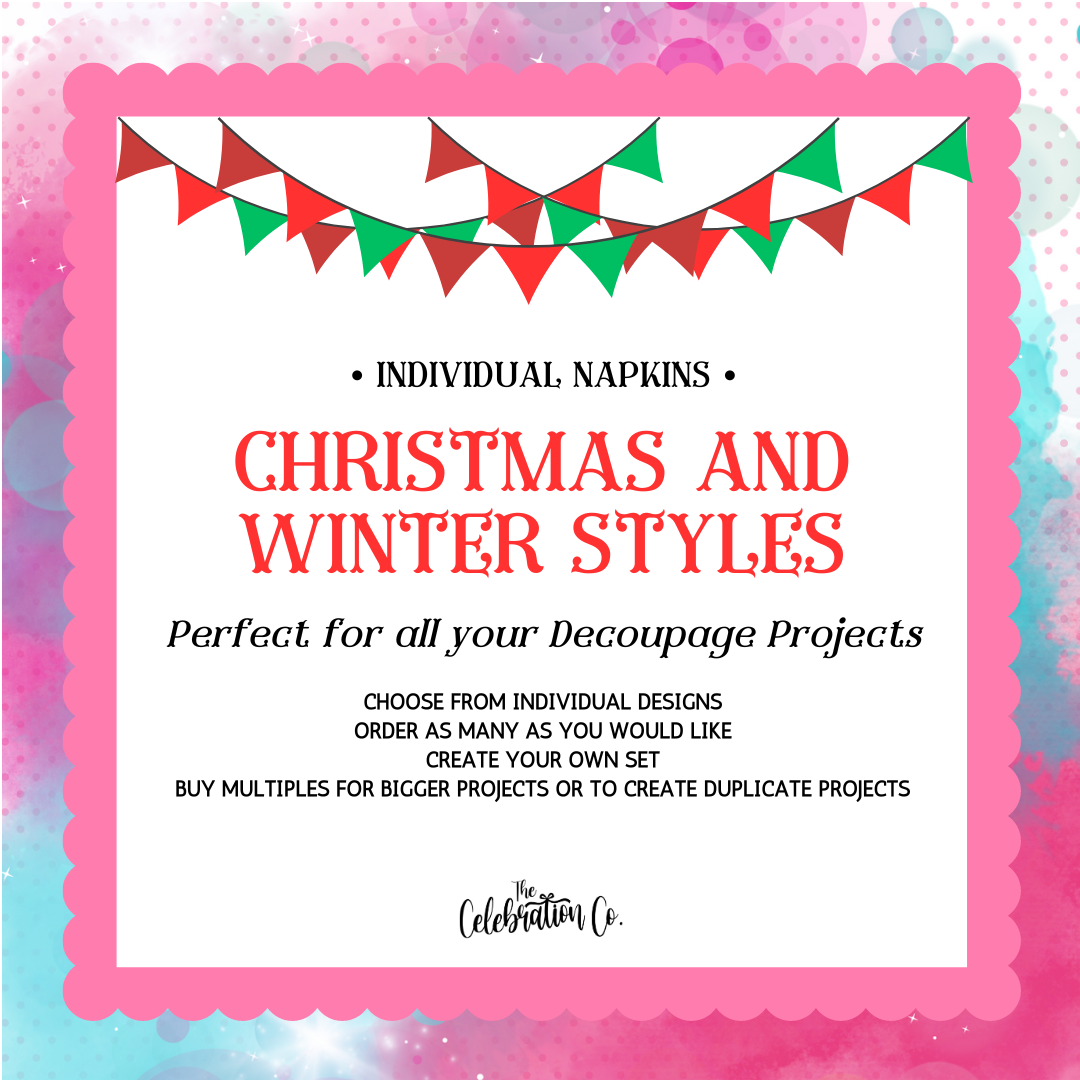 Christmas Napkins - Individual Styles