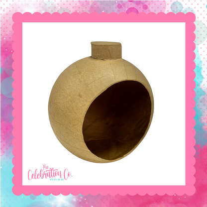 Paper Mache Peek Hole Ornament - 6"