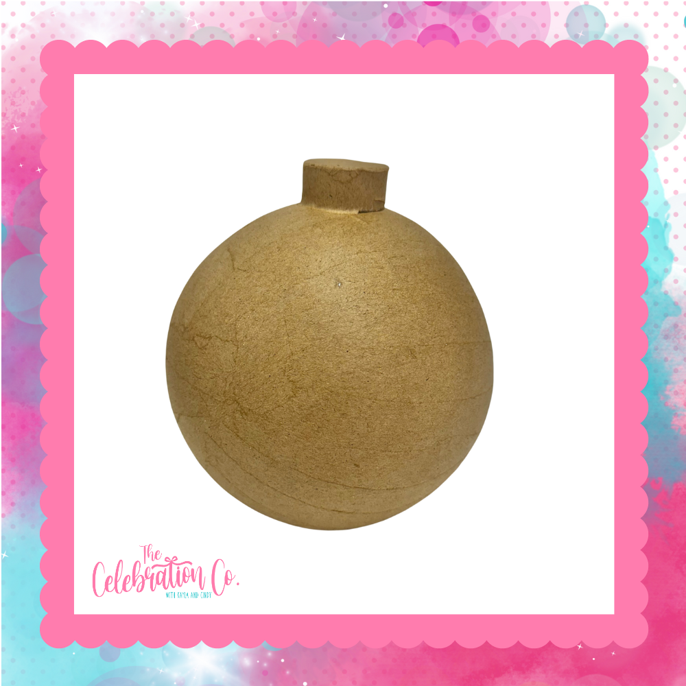 Paper Mache Peek Hole Ornament - 6"