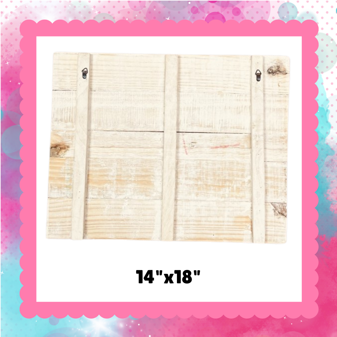Rustic Farmhouse Wood Planks - 14"x18" - WITH 3 FREE GRAPHICS
